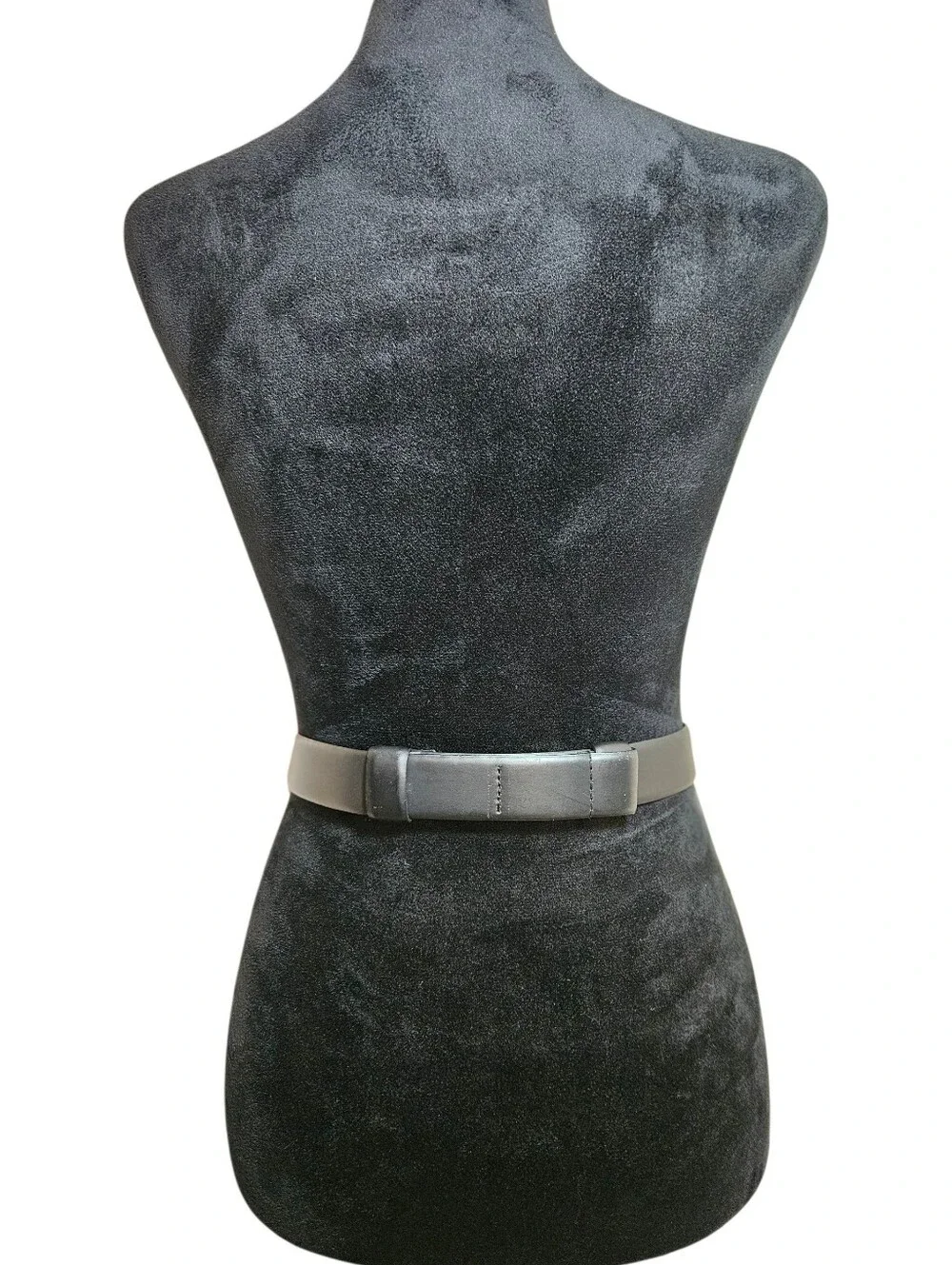 Vintage Cipriani Women's Black Leather  Loop & Toggle Buckle Statement Belt L